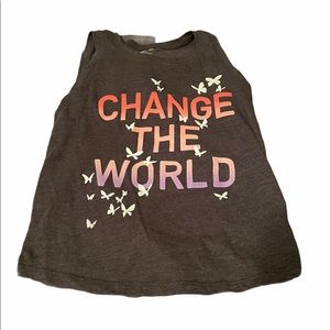 Change the World graphic tank top